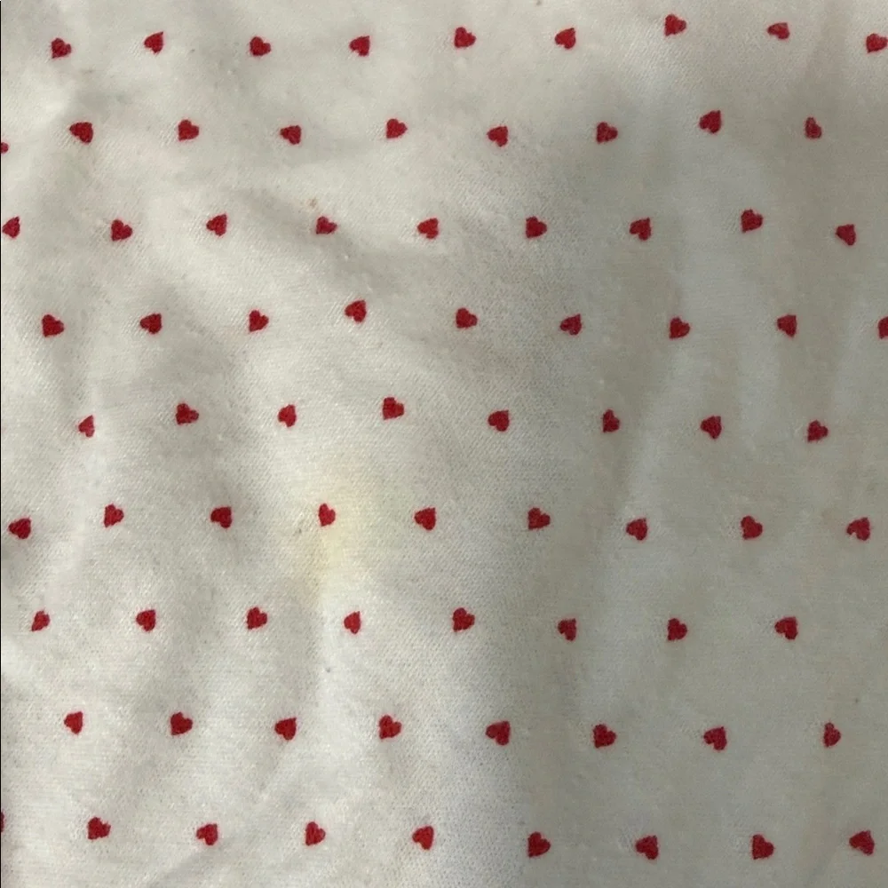 OshKosh B'gosh Cream One-Piece with Red Hearts